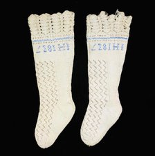 Stockings, German, 1837. Creator: Unknown.