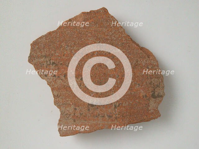 Ostrakon, Coptic, 4th-7th century. Creator: Unknown.