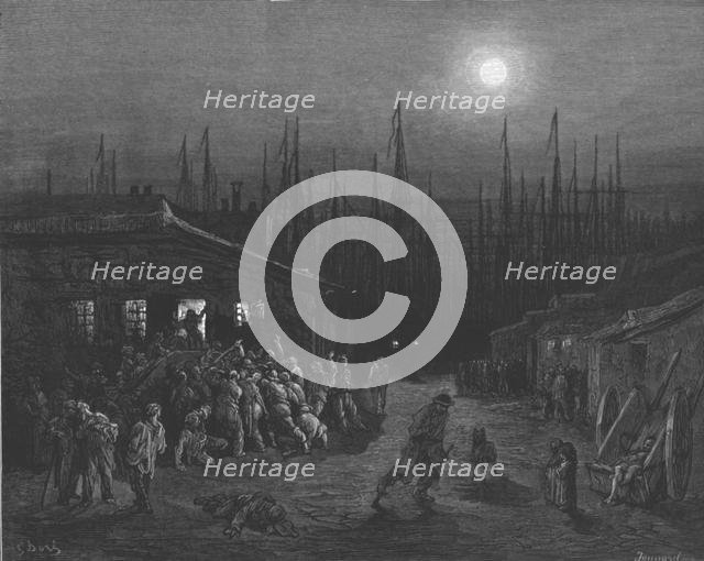'The Docks - Night Scene', 1872.  Creator: Gustave Doré.