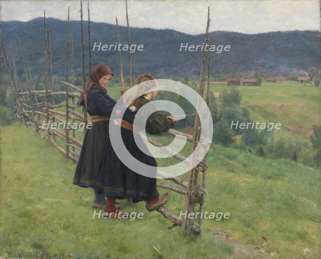 September, 1883. Creator: Erik Werenskiold.