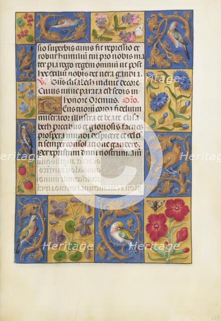 Decorated Text Page; Spinola Hours, about 1510-1520. Creator: Unknown.