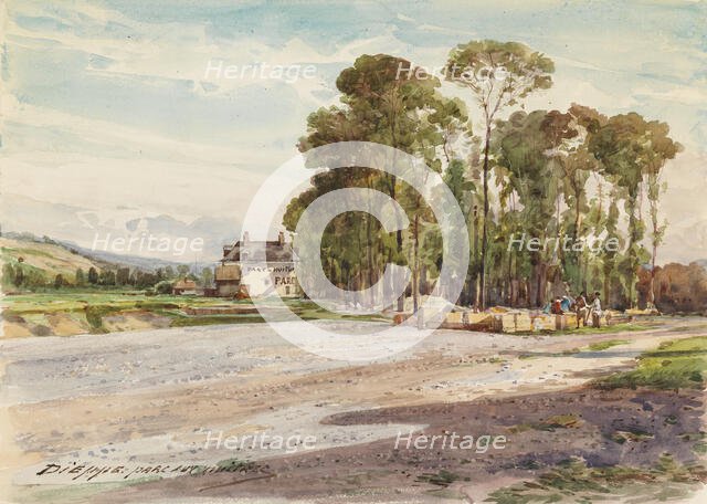 View from Dieppe: "Parc aux huitres", c1880s. Creator: Unknown.