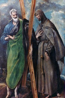 'St Andrew and St Francis', c1590-1595. Artist: El Greco