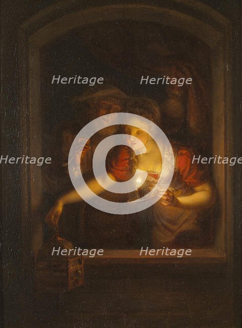 A Woman with a Burning Candle, 1818. Creator: Alexander Lauréus.