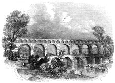 Aqueduct of Nimes at the Pont du Gard, France, 1886. Artist: Unknown