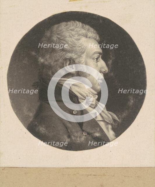 Unidentified Man, 1798-1803. Creator: Charles Balthazar Julien Févret de Saint-Mémin.