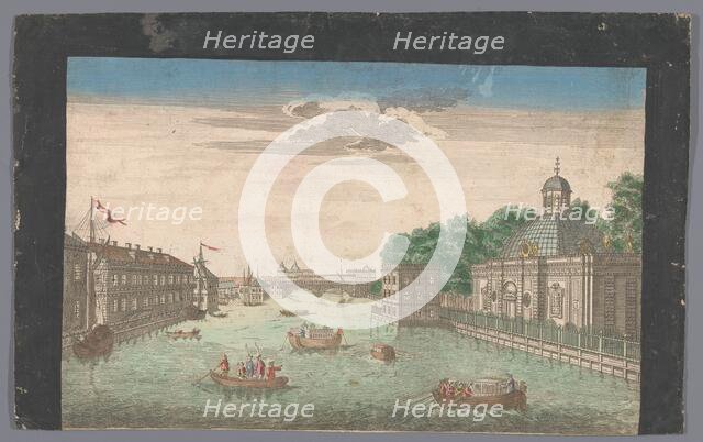 View of Fontanka River in Saint Petersburg seen from the north, 1745-1775. Creator: Anon.