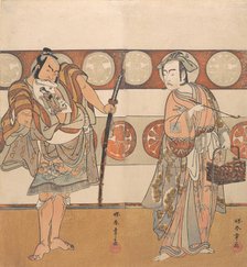 The Actors Ichikawa Yaozo III and Nakamura Sukegoro II, ca. 1791. Creator: Shunsho.