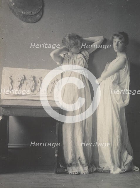 Two Pupils in Greek Dress, 1883., 1883. Creator: Thomas Eakins.