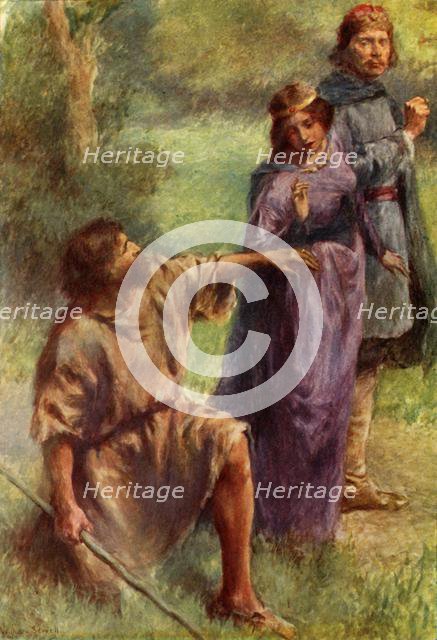 "Pray, give me your hand that I may see your ring!", 1917. Creator: Unknown.