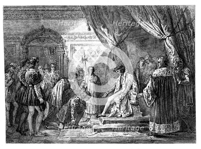 Clemency of King Louis XII in April 1498 on the occasion of his accession to the throne, engravin…