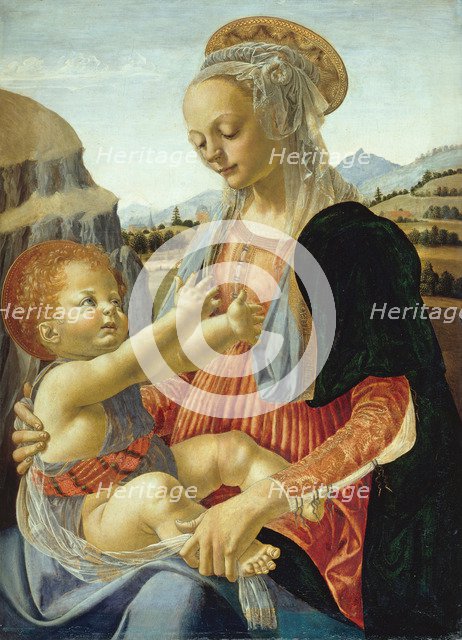 The Virgin and Child. Artist: Verrocchio, Andrea del (1437-1488)