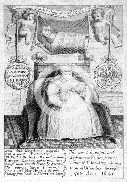 Prince Charles and Prince Henry, sons of King Charles I, 17th century, (1802). Artist: Unknown