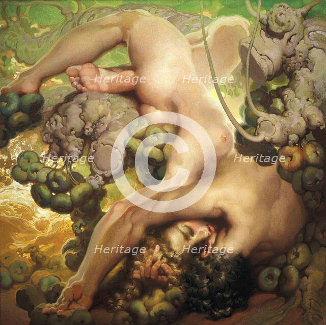 Poema de la Tierra. El Vespero (Poem of the Earth. Evening), 1934-1938. Creator: Néstor, (Néstor Martín-Fernández de la Torre) (1887-1938).