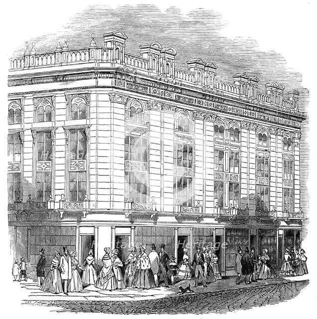 London improvements - New Coventry Street, 1845. Creator: Unknown.