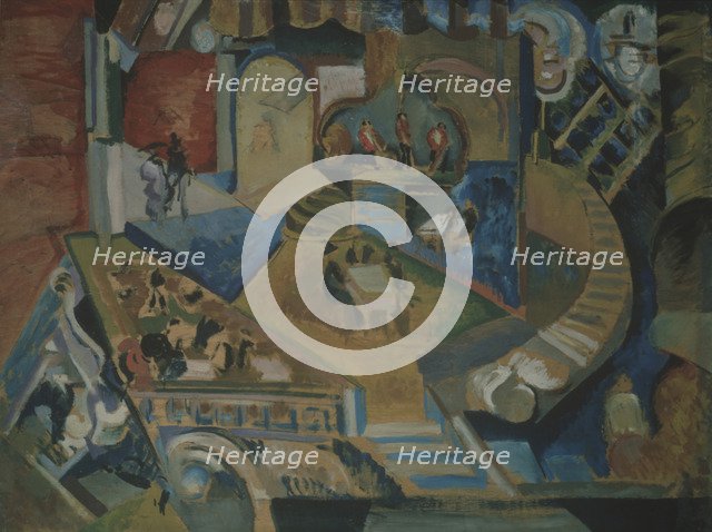 Café. Artist: Yakulov, Georgi Bogdanovich (1884-1928)