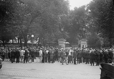Woman Suffrage - Riot at White House Gate, 1917. Creator: Harris & Ewing.
