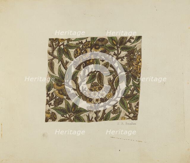 Textile, 1935/1942. Creator: E.A. Smaller.