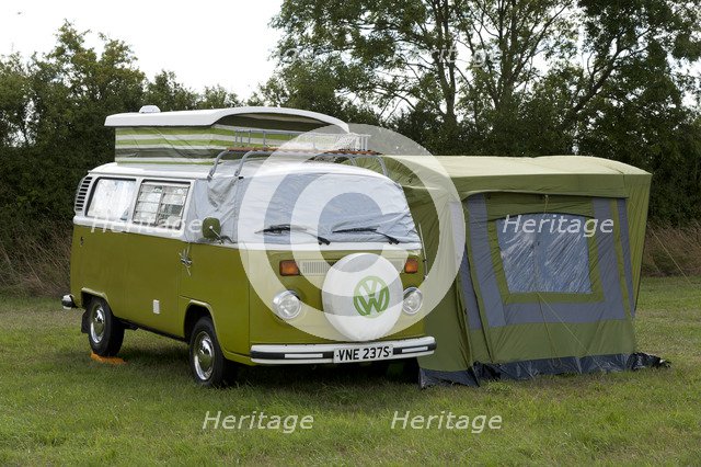Volkswagen camper van at V Dub Island event, Isle of Wight 2013 Artist: Unknown.