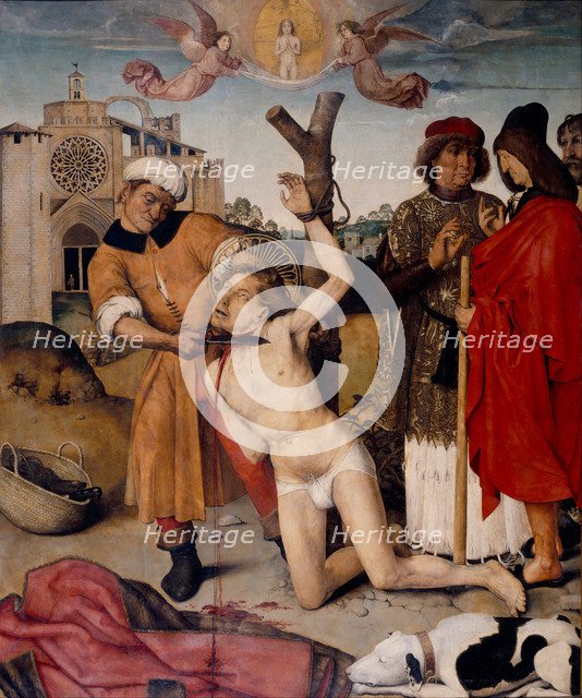 The Martyrdom of Saint Cucuphas. Artist: Bru, Aine (active 16th century)