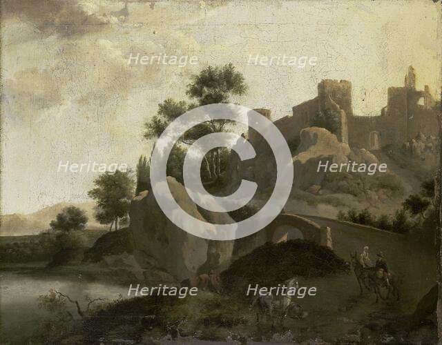 Italian Landscape, 1680-1720. Creator: J. G. Schieblius.