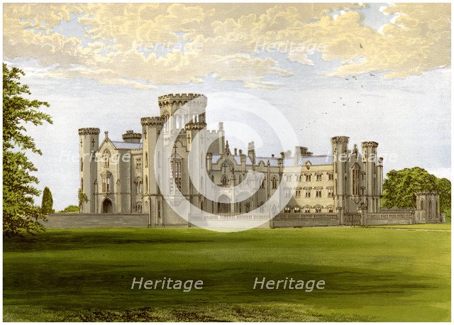 Studley Castle, Warwickshire, home of the Walker family, c1880. Artist: Unknown