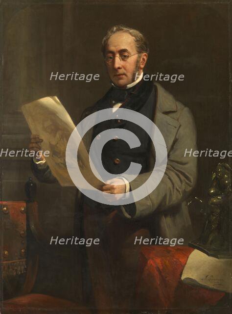 Portrait of Jacob de Vos Jacobszoon (1803-1878). Amsterdam Art Collector and Owner of the Historical Creator: Nicolaas Pieneman.