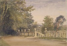 The Terrace, Haddon Hall, c1840s. Creator: David Cox the Elder.