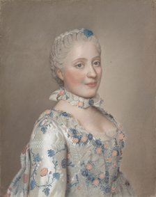 Portrait of Princess Maria Josepha of Saxony (1731–1767), 1749. Artist: Liotard, Jean-Étienne (1702-1789)