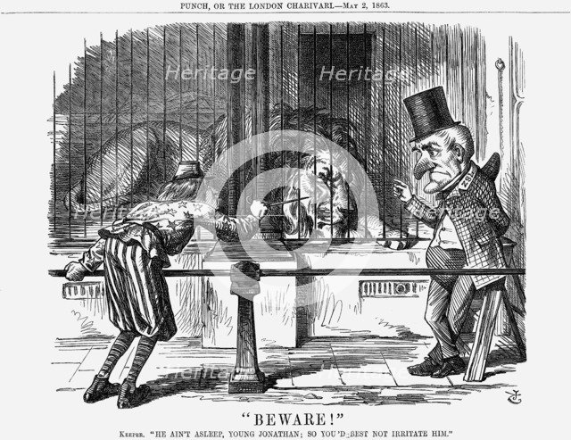 Beware!, 1863. Artist: John Tenniel