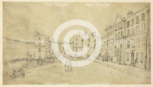 Study for King's Bench Prison, from Microcosm of London, c. 1808. Creator: Augustus Charles Pugin.