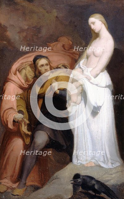 Marguerite holding her dead child, c1846. Creator: Ary Scheffer.