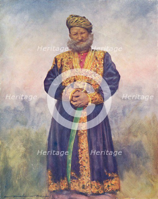'A Rajput of Rajgarh', 1903. Artist: Mortimer L Menpes.