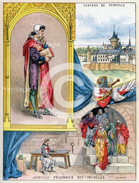 Jean de Joinville, chronicler of medieval France, 1898. Artist: Gilbert