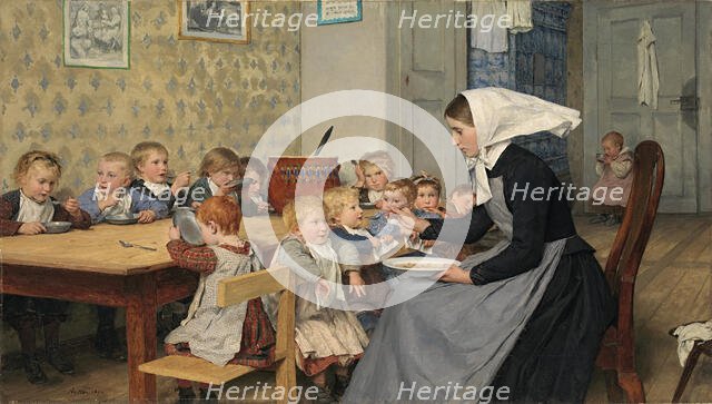 At the crèche I, 1890. Creator: Anker, Albert (1831-1910).