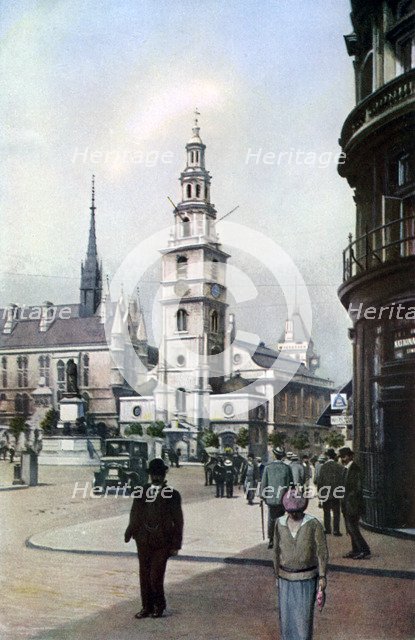 Church of St Clement Danes, London, c1930s. Artist: Spencer Arnold