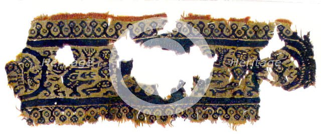Textile Fragment, Coptic, 5th century. Creator: Unknown.