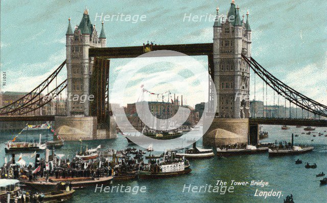 'The Tower Bridge, London', c1910. Artist: Unknown.