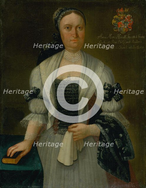 Anna Maria Desséwffy née Horvath-Stancic, aged forty-four, c1745. Creator: Ján Gottlieb Kramer.