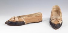 Slippers, probably British, ca. 1812. Creator: Unknown.