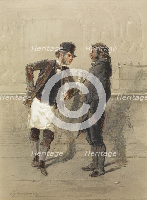 Car Man and Coal Heaver, 1848. Creator: Paul Gavarni.