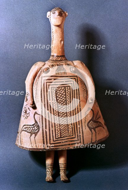 Bell idol, Ancient Greek, c700 BC. Artist: Unknown