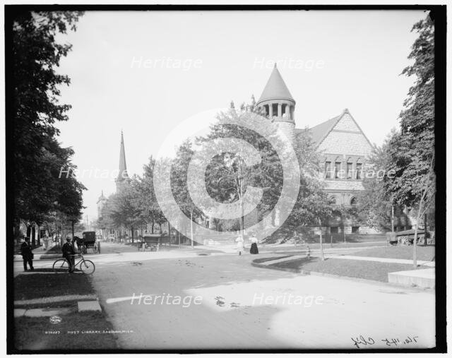 Hoyt Library, Saginaw, Mich., c.between 1900 and 1920. Creator: Unknown.