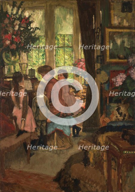 Kathleen Newton at the Piano, c1881. Creator: Tissot, James Jacques Joseph (1836-1902).