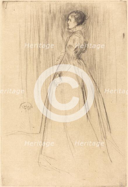 The Velvet Dress, 1873. Creator: James Abbott McNeill Whistler.