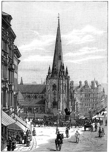 Church of St Martin in the Bull Ring, Birmingham, West Midlands, 1887. Artist: Unknown
