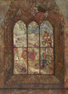 Stained Glass Window, Early 20th cen.. Creator: Redon, Odilon (1840-1916)