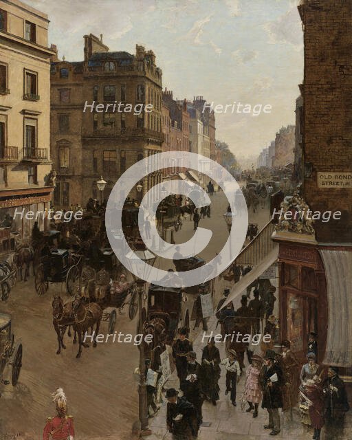 Piccadilly - Drawing Room Day, 1883. Creator: Gregory, Edward John (1850-1909).