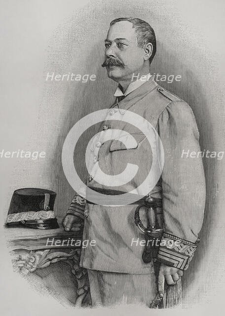 José Toral y Velázquez, Spanish general, last military governor of Santiago de Cuba, 1898.  Creator: Unknown.