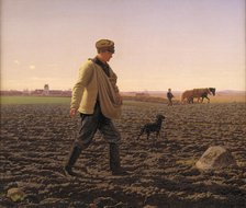 The sower, 1859. Creator: Vermehren, Frederik (1823-1910).